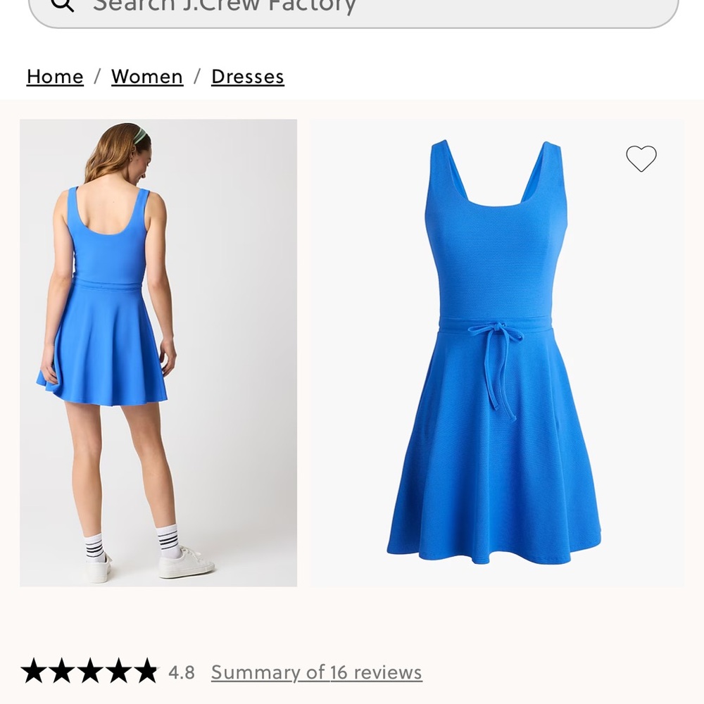 J. Crew Factory Blue Ruffled Tiered Halter Sundress